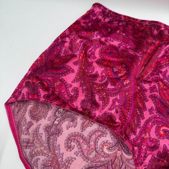 Vintage 90's Cacique Second Skin Shiny Satin High Leg Brief bikini Panty shinny - Picture 3 of 11